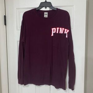 PINK Victoria's Secret Purple Long Sleeve Tee